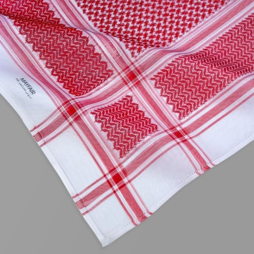 شماغ البسام ماي فير أحمر غامق