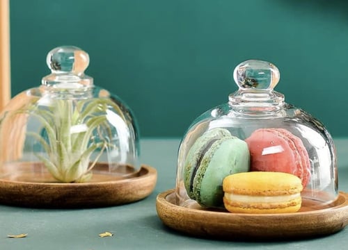 حامل كيك صغير صحن تمر مع العباره