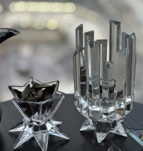 مبخره كريستال النجمه وحامل عود