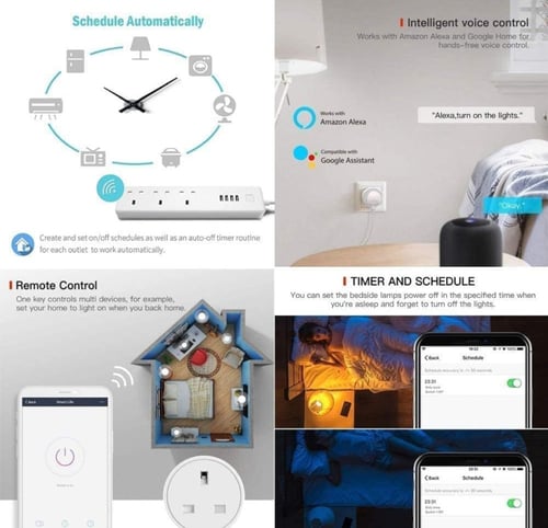 قابس قابس واي فاي ذكي، مقبس كهربائي 16 امبير متواف...