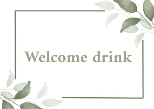 Welcome drink كرت ويلكم درينك