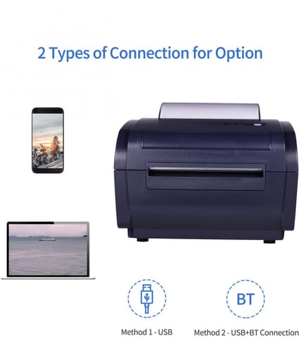 طابعة بوليصات شحن لاصقه