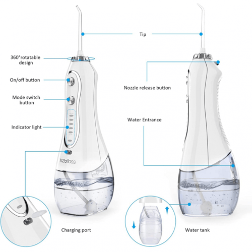 فرشاة وخيط الاسنان المائي