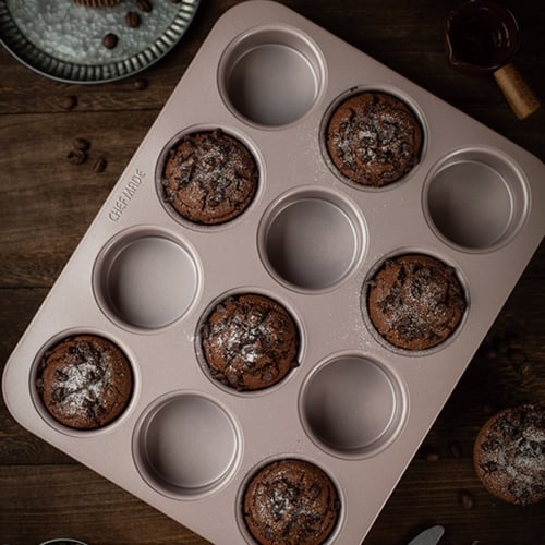 صينية المافن 32 سم 12 تجويف مسطح - شيف ميد