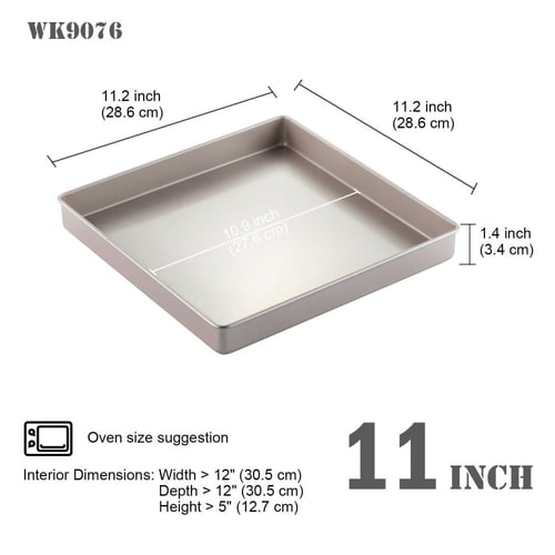 صينية فرن تيفال مربعة كبيرة 28 سم غير لاصقة