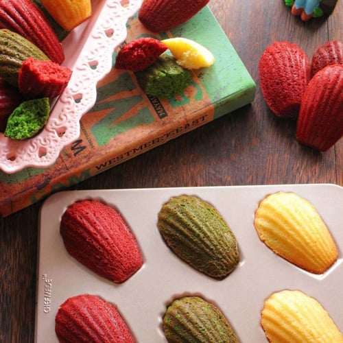 قالب كيك المادلين صغير 27 سم 6 تجويفات - شيف ميد