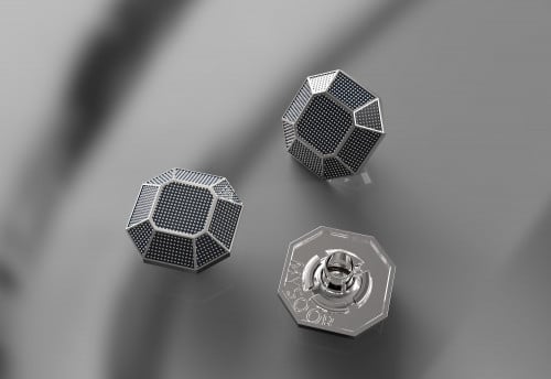 اكسسوار زرار ازرق لامع مع تشكيلة خارجية موديل 08