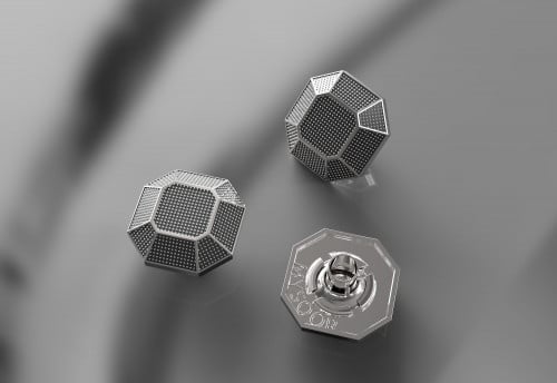 اكسسوار زرار سماوي لامع مع تشكيلة خارجية موديل 08