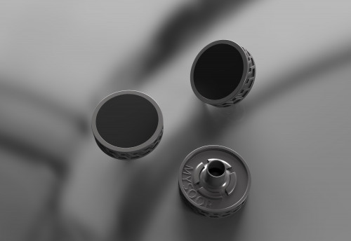 اكسسوار زرار اسود مع رمادي موديل 06