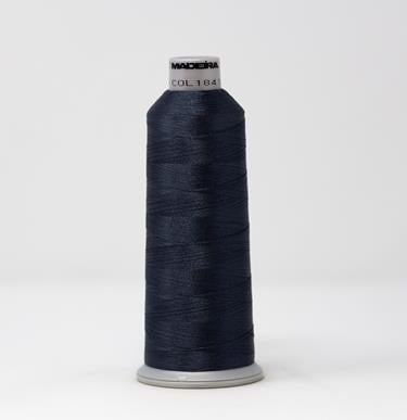 خيط تطريز الماني بولين اسود من MADEIRA عبوة 5000مت...