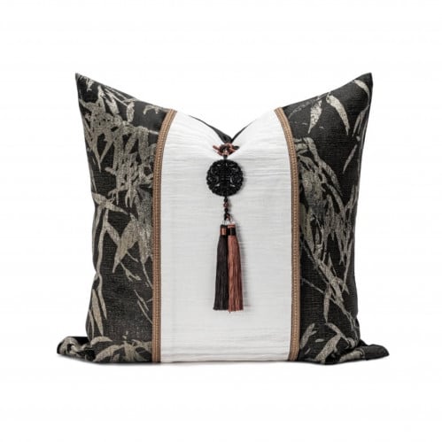 غطاء وسادة اسود باكسسوار