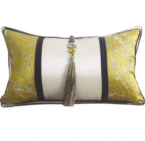 غطاء وسادة اصفر