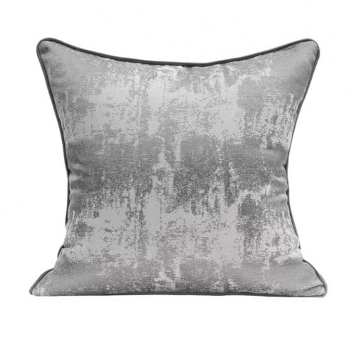 غطاء وسادة رمادي اسمنتي