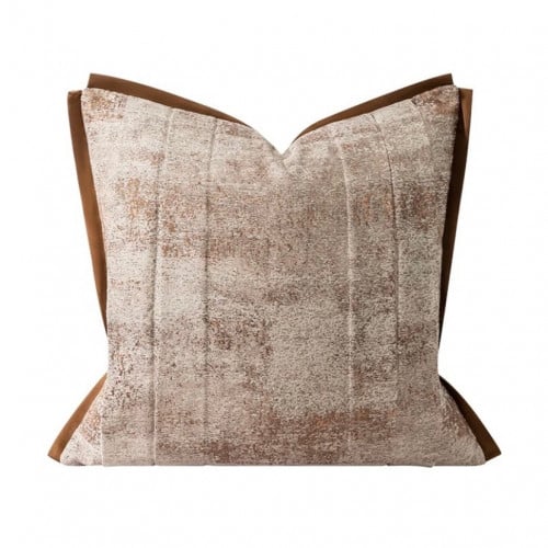 غطاء وسادة كنب بني