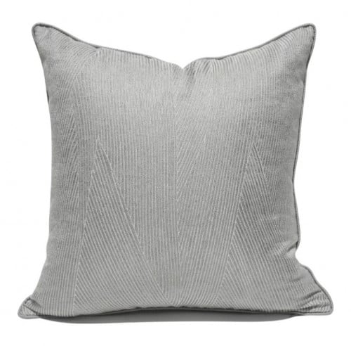 غطاء وسادة رمادي مخطط