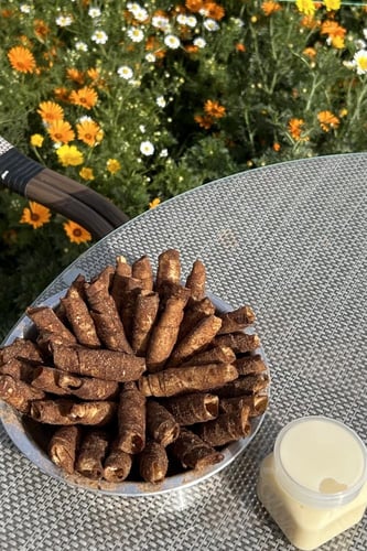 اصابع الجبن بالقرفة - وسط