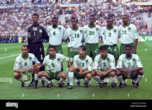 تيشيرت المنتخب السعودي مونديال 1998 ابيض
