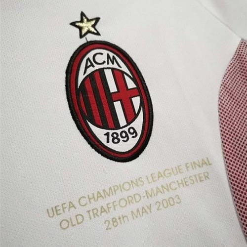 تيشيرت ميلان نهائي 2003 بكامل الشعارات