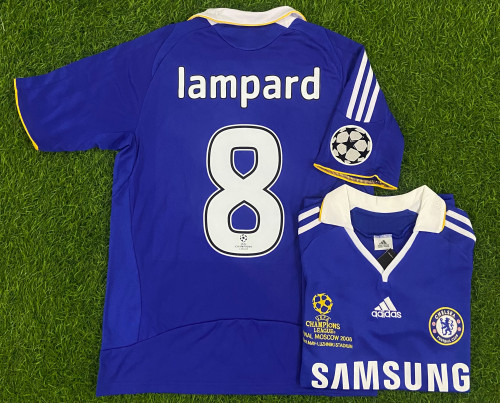 تيشيرت بطباعة لامبارد تشيلسي نهائي 2008 مع شعار ال...