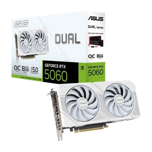 ASUS Dual GeForce RTX 5060 8GB GDDR7 White