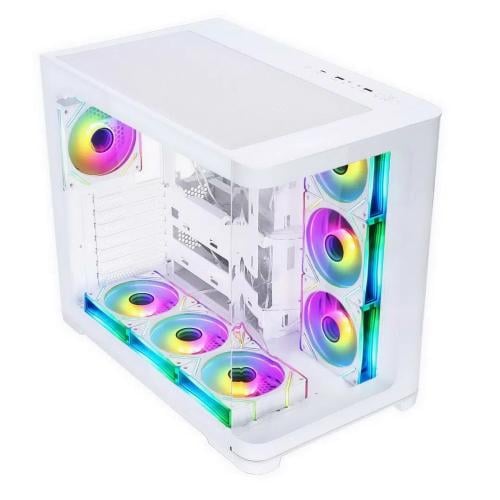 EGEIRA VLUCAN ATX CASE 7 FANS ARGB WHITE