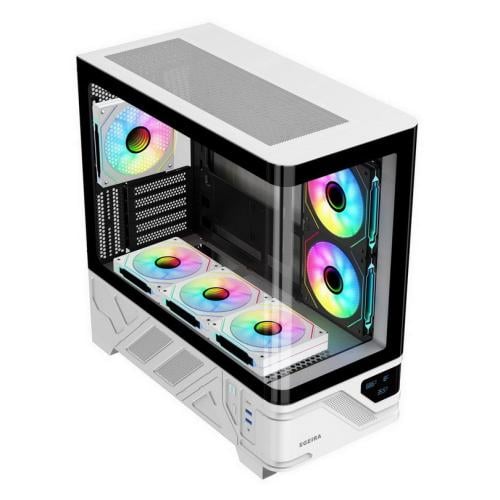 EGEIRA CASE RAIDER WHITE 6 Fans ARGB