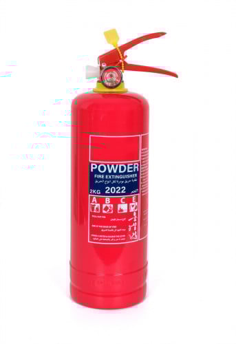طفاية حريق بودرة حجم 2 كيلو لمكافحة جميع أنواع الح...