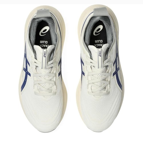 اسيكس جل نيمبوس ٢٧ ابيض خطوط كحلي (سوبر ماستر)- As...