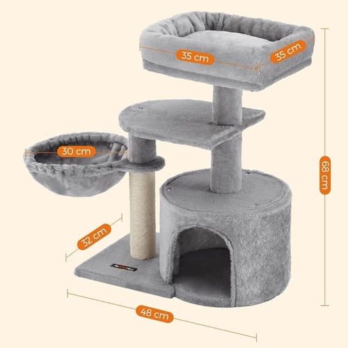 خداشه وبيت للقطط 48×32×68سم