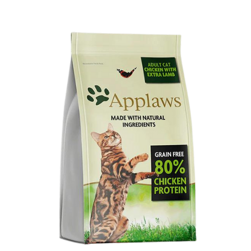 ابلاوز طعام جاف بالدجاج ولحم الضأن للقطط البالغة م...
