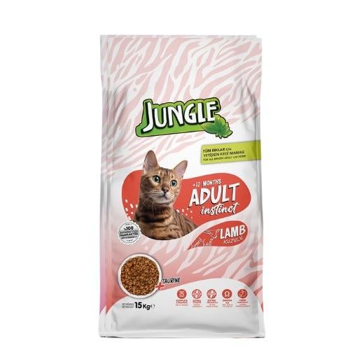 جنغل طعام جاف للقطط البالغة بلحم الضأن- 15 كيلوجرا...