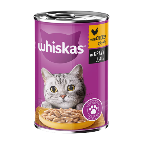 ويسكاس معلبات دجاج في جيلي للقطط 400 جرام