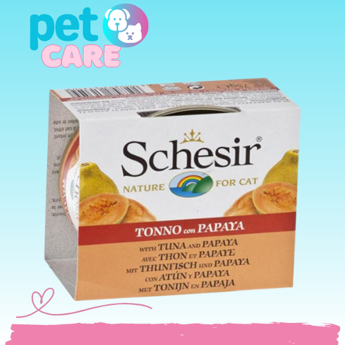 شيزر معلبات للقطط تونا مع البابايا 75 جرام