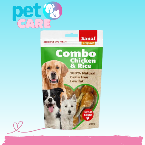 سنال شرائح رز و دجاج وجبة خفيفه و مكافئات للكلاب 8...