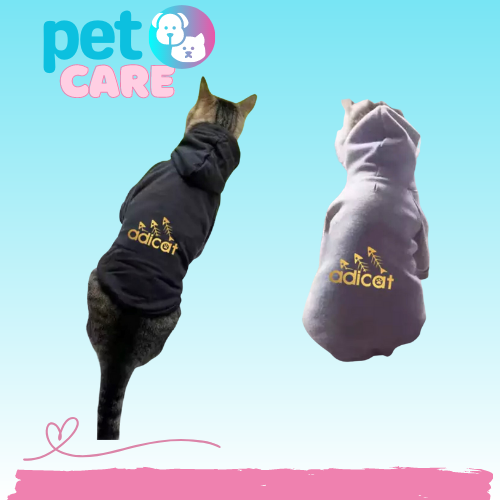 سويت شيرت بغطاء للرأس للقطط الصغيرة والمتوسطة