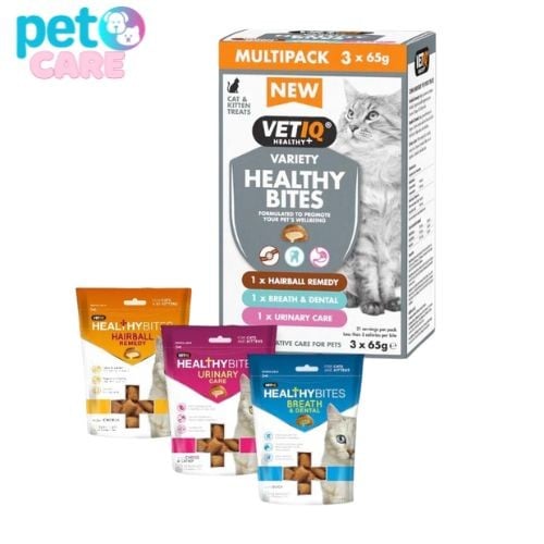 مكافات حزمة منوعة هلثي بايتس للقطط 65*3غ