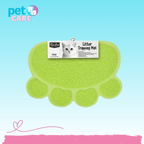 حصيرة لصندوق الرمل للقطط بألوان متعدده, حجم صغير