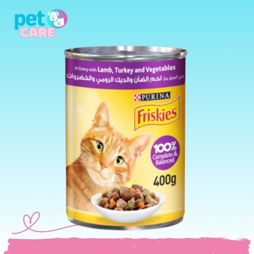 بورينا فريسكس باتيه اكل قطط لحم الضأن والديك الروم...