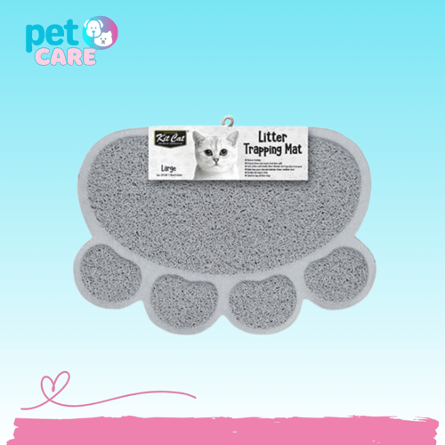 حصيرة لصندوق الرمل للقطط بألوان متعدده, حجم صغير