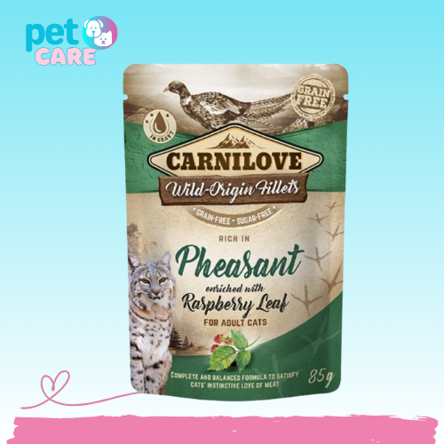 كارنيلوف طعام رطب بلحم طائر التدرج مع التوت للقطط...