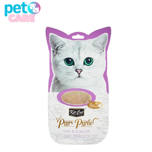 كت كات مكافات كريمية للقطط بنكهة التونة والمحار 60...