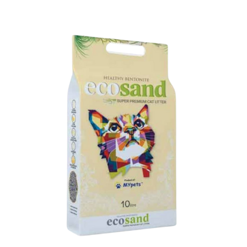 ايكو ساند 1+1 رمل معطر برائحة اوراق الليمون 10 ليت...