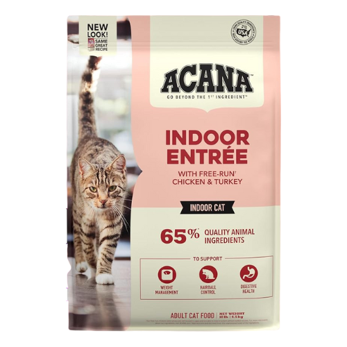 اكانا طعام جاف للقطط اندور انتري، بالدجاج والديك ا...
