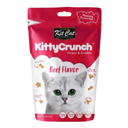 كت كات كيتي كرنش 1+1 اظرف مكافآت بنكهة اللحم البقر...