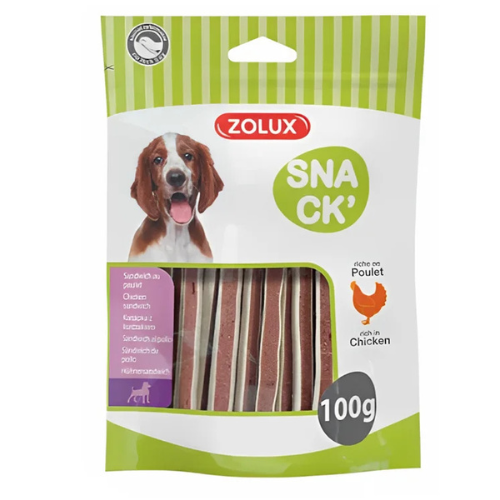 زولكس سناك ساندوتش دجاج للكلاب 100 غرام