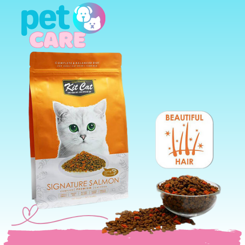 كيت كات طعام جاف سيجنيتشر بالسالمون (لشعر جميل) 1....