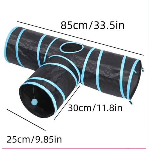لعبة قطط نفق قابل للطي ب ثلاثة طرق مع كرة للعب