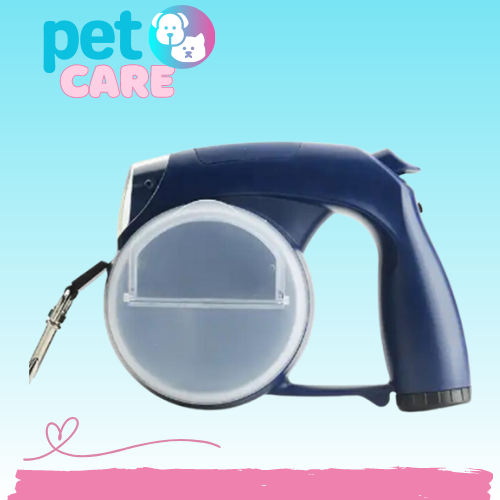 زمام كلاب قابل للسحب مع مصباح يدوي LED