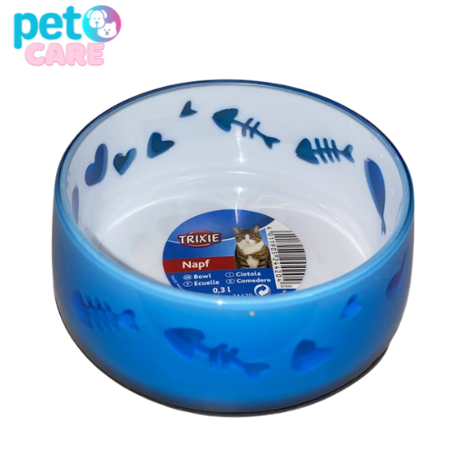 وعاء من تريكسي بلاستيك مع مطاط للقطط 300 مل