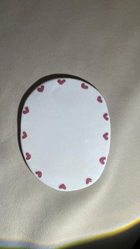 قاعده كوب- بقلوب وردية-